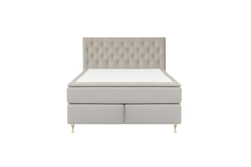 Select No 6 Kontinentalseng 210x210 hård Memory/Pocket, Beige/Guld