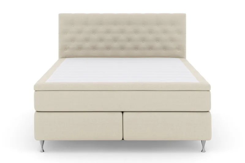 Select No 6 Kontinentalseng 210x210 hård/Medium Latex/Memory, Beige/sølv