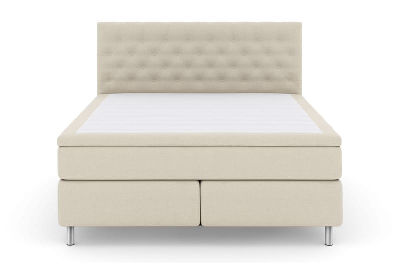 Select No 6 Kontinentalseng 210x210 Medium Watergel - Beige/metal - Møbler - Senge - Kontinentalsenge