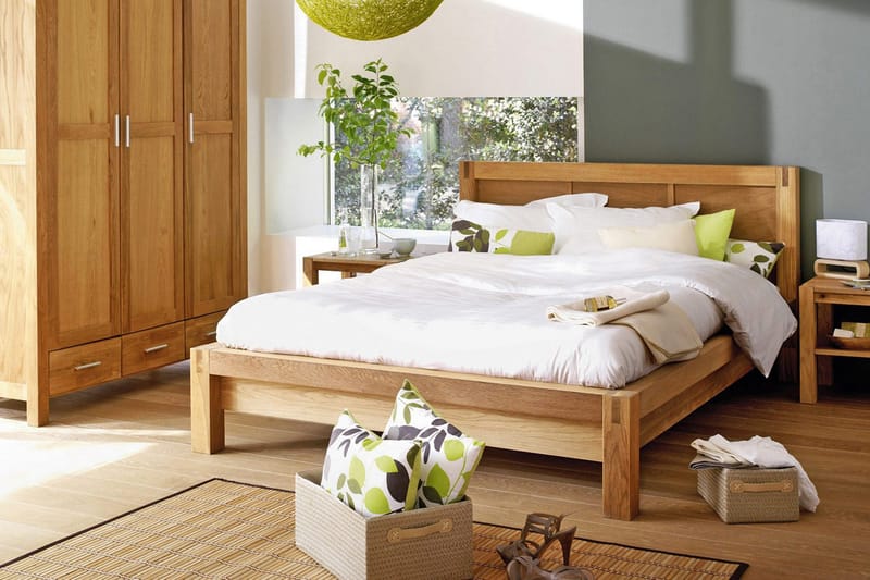 Seng CHICAGO 160x200cm Træ: egefiner - Møbler - Senge - Kontinentalsenge