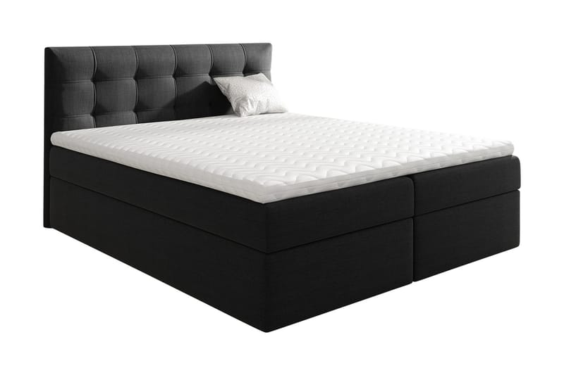 Skaftå kontinentalseng 120x200, Sort / hvid