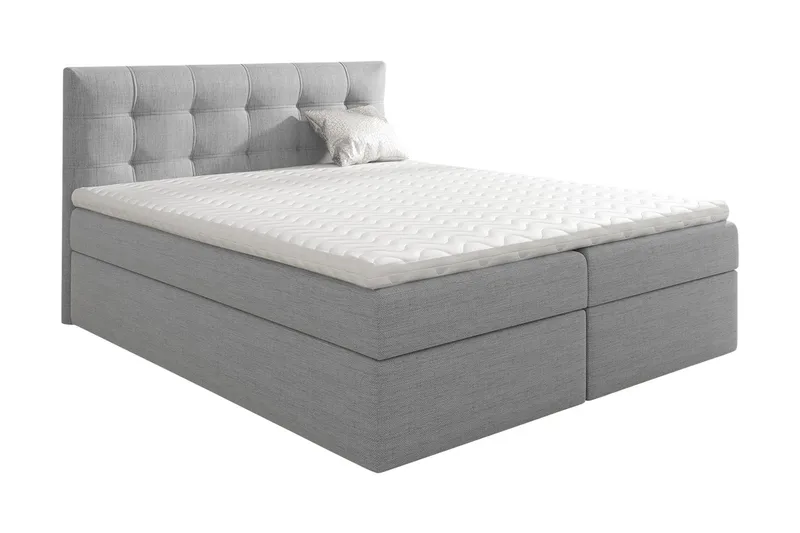 Skaftå kontinentalseng 180x200 - Sort / Grå / Hvid - Møbler - Senge - Kontinentalsenge