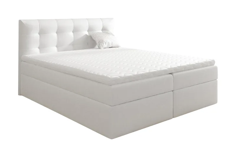 Skaftå kontinentalseng 200x200, Sort / hvid