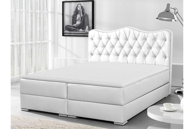 Sultan Kontinentalseng 120x200 - Hvid - Møbler - Senge - Kontinentalsenge