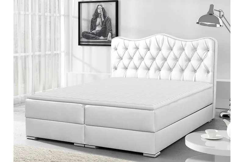 Sultan Kontinentalseng 120x200 - Hvid - Møbler - Senge - Kontinentalsenge