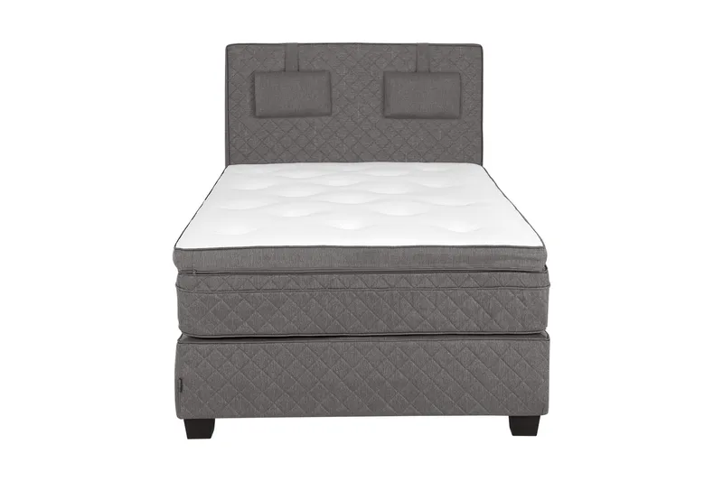 Sundborn Kontinentalseng 120x200 valgbar, Grå