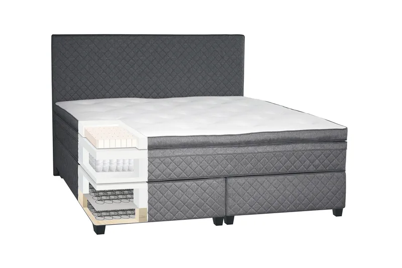 Sundborn Kontinentalseng 160x200, Grå