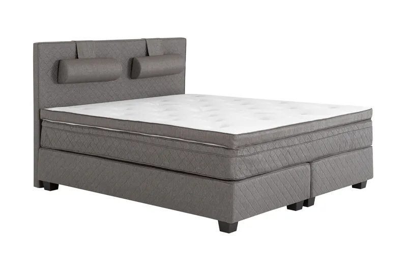 Sundborn Kontinentalseng 210x210 valgbar - Grå - Møbler - Senge - Kontinentalsenge