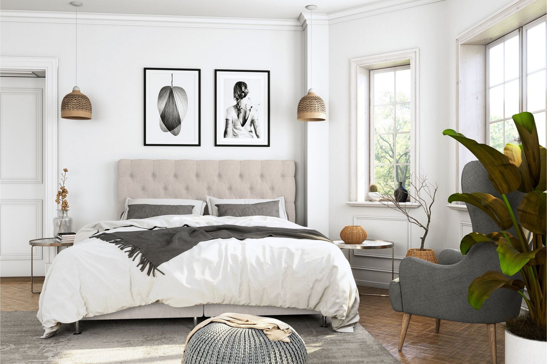 Superior Luksus Kontinentalseng 180x200 - Beige - Møbler - Senge - Kontinentalsenge