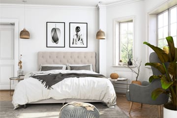 Superior Luksus Kontinentalseng 180x200 - Beige - Møbler - Senge - Kontinentalsenge