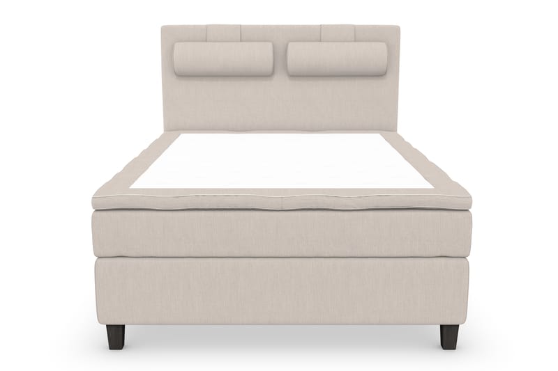 Superior Lyx Komplet Sengepakke 120 cm Beige - Sorte Ben - Møbler - Senge - Komplet sengepakke