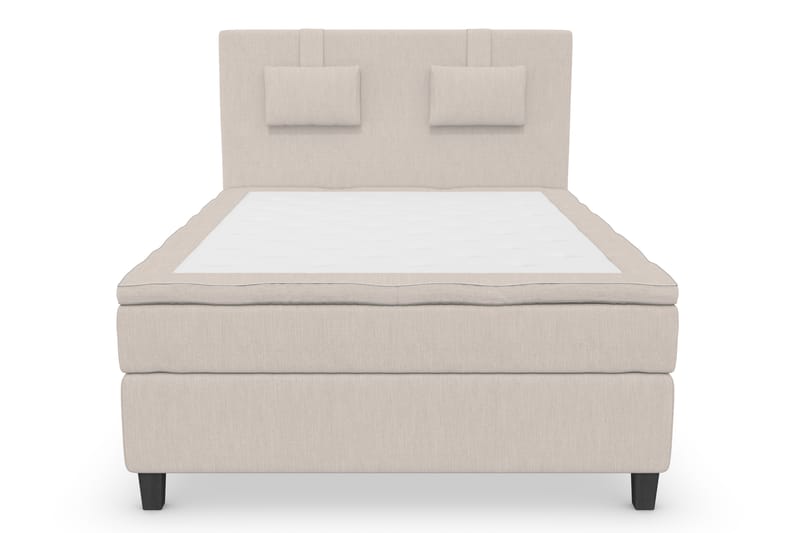 Superior Lyx Komplet Sengepakke 120 cm Beige - Sorte Ben - Møbler - Senge - Komplet sengepakke