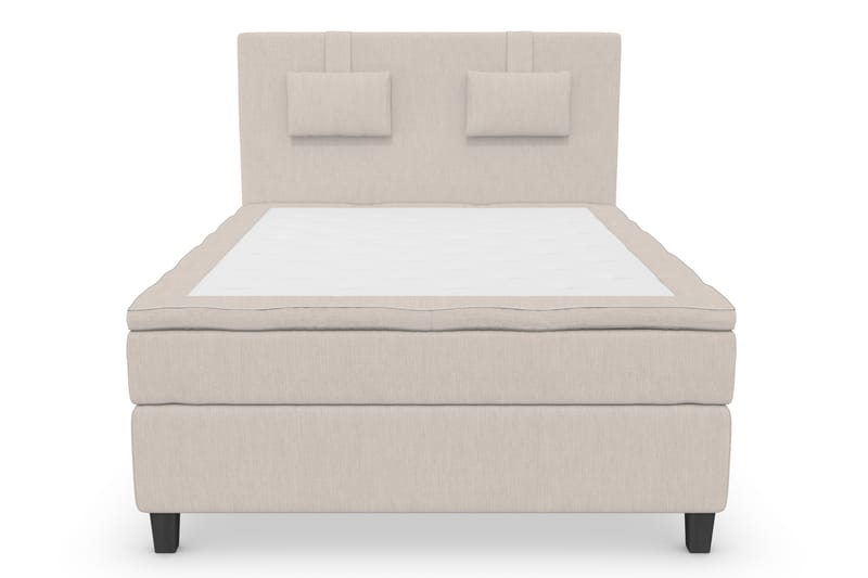 Superior Lyx Komplet Sengepakke 120 cm Beige - Sorte Ben - Komplet sengepakke - Kontinentalsenge