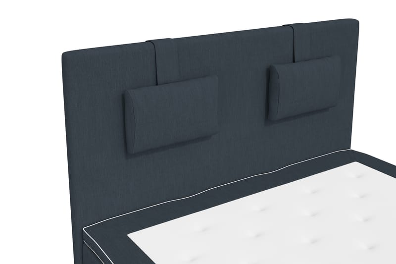 Superior Lyx Komplet Sengepakke 120 cm Mørkeblå - Sølv Ben - Møbler - Senge - Komplet sengepakke