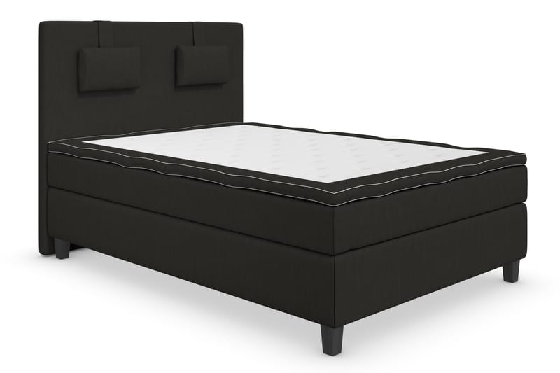 Superior Lyx Komplet Sengepakke 120 cm Sort - Sorte Ben - Møbler - Senge - Komplet sengepakke