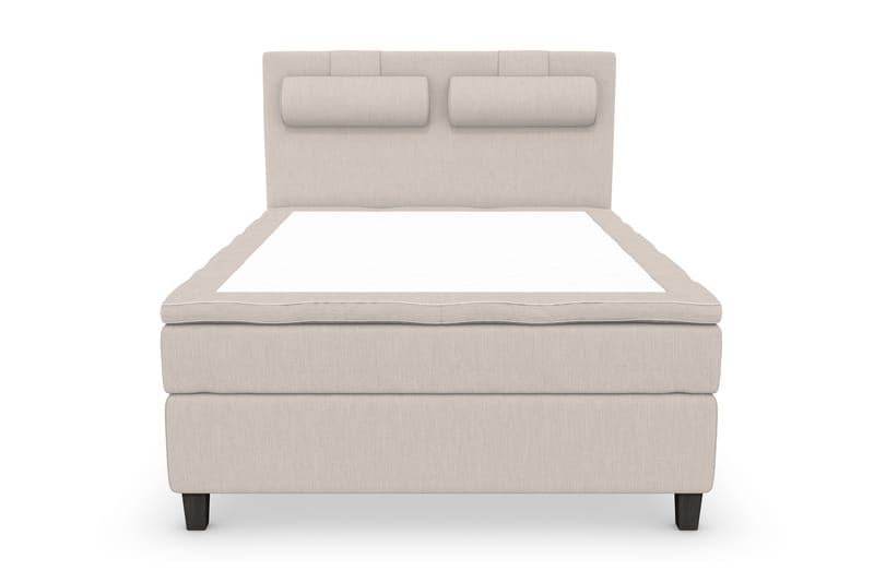 Superior Lyx Komplet Sengepakke 140 cm Beige - Sorte Ben - Komplet sengepakke - Kontinentalsenge - Dobbeltsenge