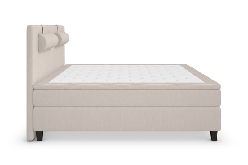 Superior Lyx Komplet Sengepakke 160 cm Beige - Sorte Ben - Komplet sengepakke - Kontinentalsenge - Dobbeltsenge