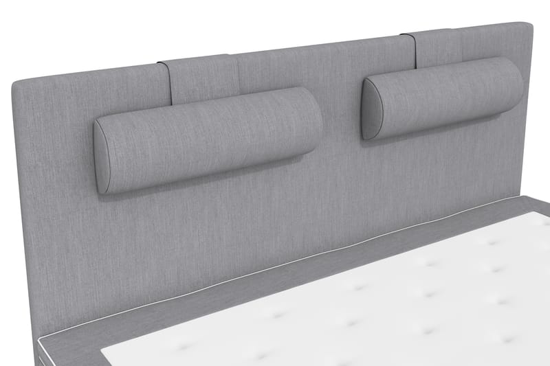 Superior Lyx Komplet Sengepakke 160 cm Lysegrå - Sorte Ben - Møbler - Senge - Komplet sengepakke