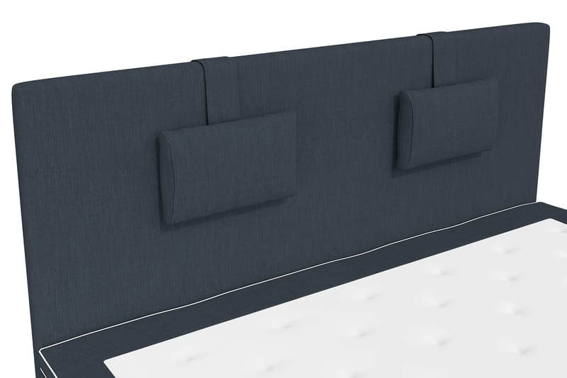Superior Lyx Komplet Sengepakke 160 cm Mørkeblå - Egetræsben - Møbler - Senge - Komplet sengepakke