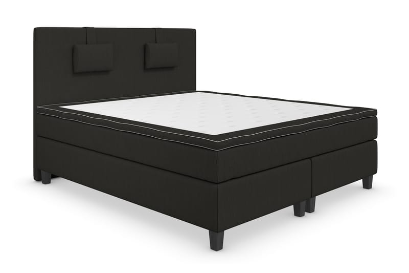 Superior Lyx Komplet Sengepakke 180 cm Sort - Sorte Ben - Møbler - Senge - Komplet sengepakke