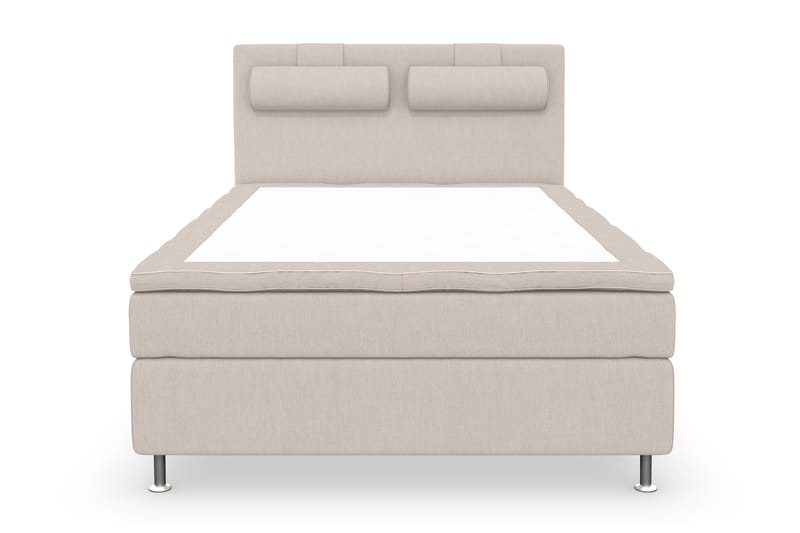 Superior Lyx Kontinentalseng 140x200 cm Beige - Sølv Ben - Møbler - Senge - Kontinentalsenge