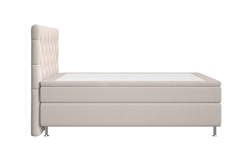 Superior Lyx Kontinentalseng 140x200 cm Beige - Sølv Ben - Møbler - Senge - Kontinentalsenge
