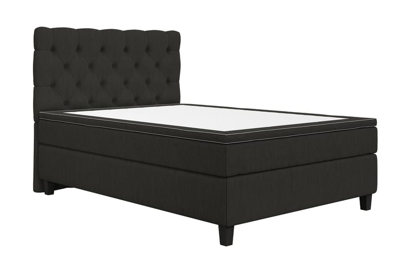 Superior Lyx Kontinentalseng 140x200 cm Sort - Sorte Ben - Møbler - Senge - Kontinentalsenge