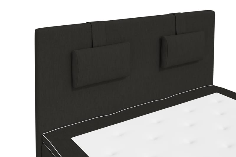 Superior Lyx Kontinentalseng 140x200 cm Sort - Sorte Ben - Møbler - Senge - Kontinentalsenge