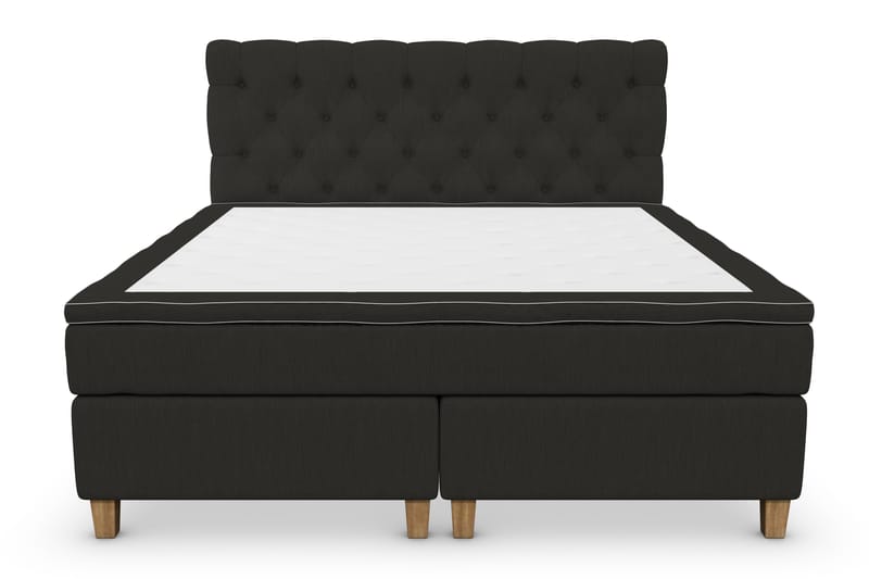 Superior Lyx Kontinentalseng 160x200 cm Sort - Egben - Møbler - Senge - Kontinentalsenge