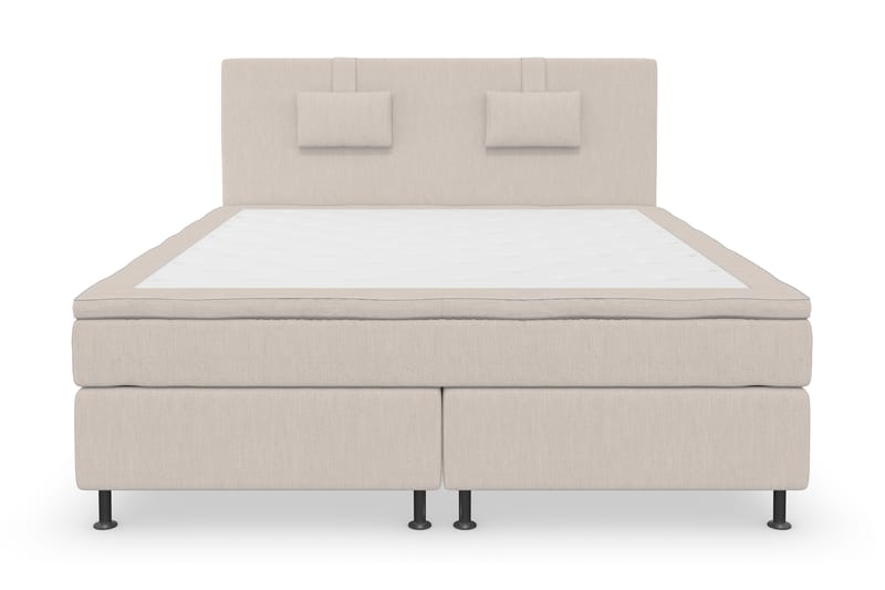 Superior Lyx Kontinentalseng 180x200 cm Beige - Sølv Ben - Møbler - Senge - Kontinentalsenge