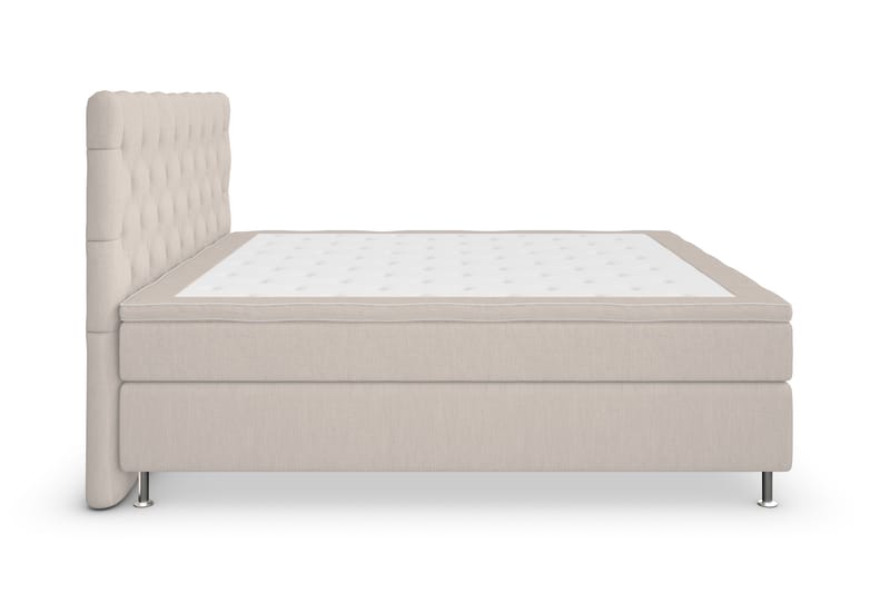 Superior Lyx Kontinentalseng 180x200 cm Beige - Sølv Ben - Møbler - Senge - Kontinentalsenge
