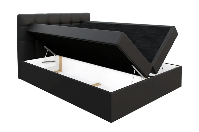 Svenes Kontinentalseng 140x200 cm - Mørkegrå - Møbler - Senge - Kontinentalsenge