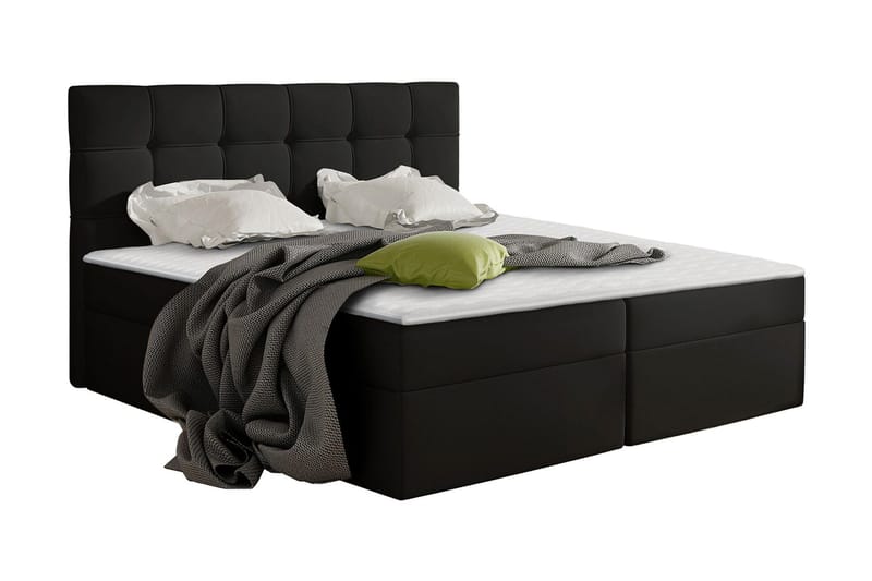 Svenes Kontinentalseng 140x200 cm - Sort - Møbler - Senge - Kontinentalsenge