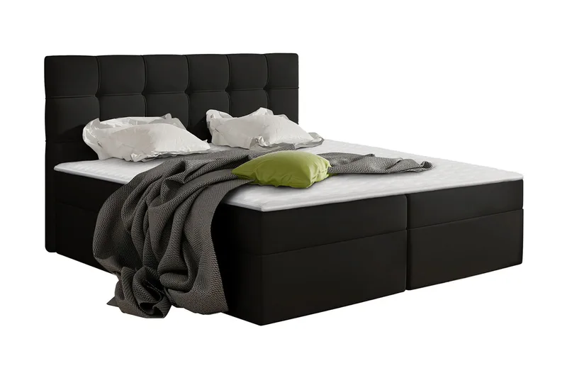 Svenes Kontinentalseng 160x200 cm - Sort - Møbler - Senge - Kontinentalsenge