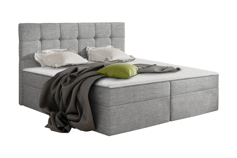 Svenes Kontinentalseng 180x200 cm - Grå - Møbler - Senge - Kontinentalsenge