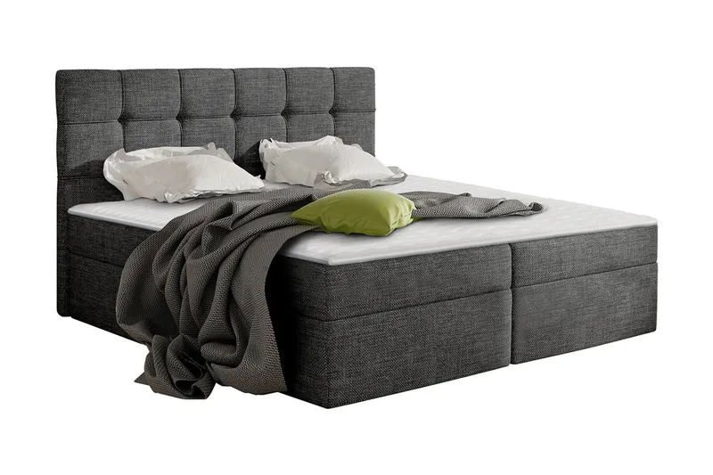 Svenes Kontinentalseng 180x200 cm, Mørkegrå