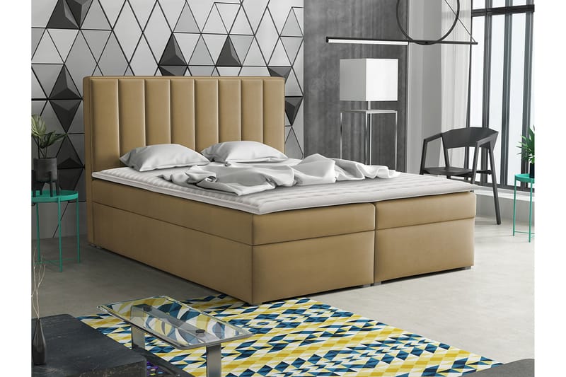 Valasco Kontinentalseng 180x200 cm - Beige - Møbler - Senge - Kontinentalsenge