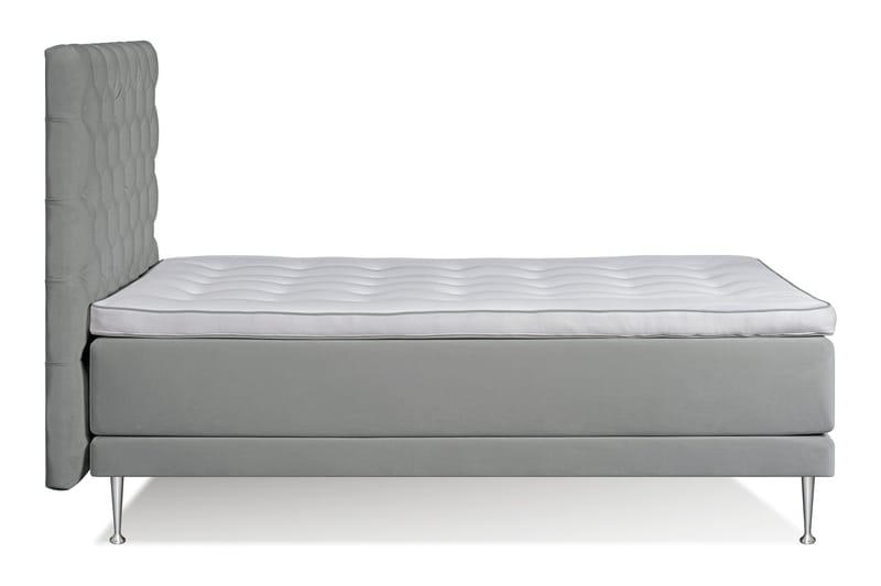 Victoria Komplet sengepakke 140x200 - Lysegrå - Møbler - Senge - Kontinentalsenge