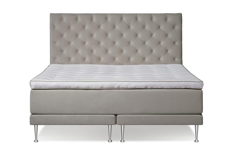 VICTORIA Kontinentalseng 180 - Beige - Møbler - Senge - Komplet sengepakke