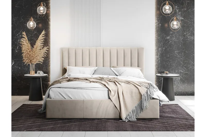 Laargard / Cosmo Sengeramme 120x200 cm - Beige - Møbler - Senge - Sengeramme & sengestel