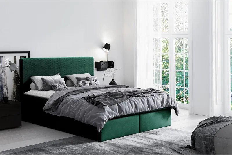 Laargard / Cosmo Sengpakke Kontinentalseng 120x200 cm - Grøn - Møbler - Senge - Komplet sengepakke