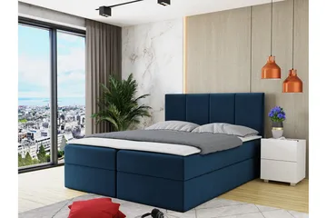 Laggano Kontinentalseng 140x200 cm + Topmadras - Sort - Møbler - Senge - Kontinentalsenge