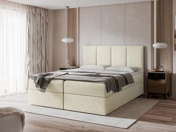 Laggano sengepakke kontinentalseng 180x200 cm - beige - Møbler - Senge - Komplet sengepakke