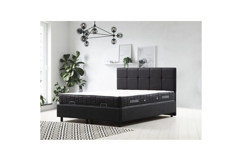 Lalmuni Seng Pakke Ramme Seng 160x200 cm - Antracit - Møbler - Senge - Komplet sengepakke