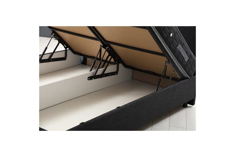 Lalmuni Seng Pakke Ramme Seng 160x200 cm - Antracit - Møbler - Senge - Komplet sengepakke