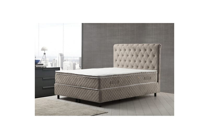Lamoon Komplet Sengepakke 150x200 cm - Beige - Møbler - Senge - Komplet sengepakke