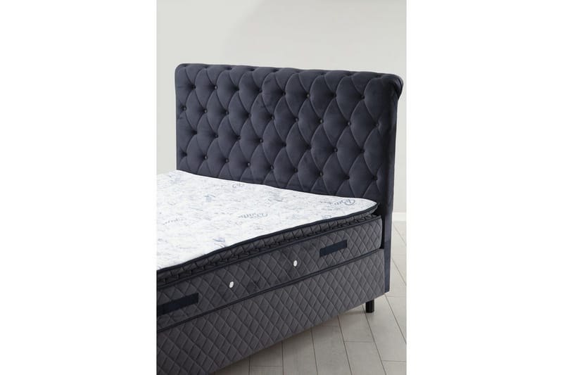 Lamoon Komplet Sengepakke 160x200 cm - Antracit - Møbler - Senge - Komplet sengepakke