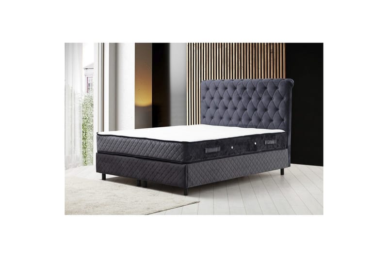 Lamoon Komplet Sengepakke 160x200 cm - Antracit - Møbler - Senge - Komplet sengepakke