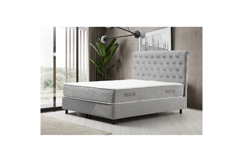 Lamoon Komplet Sengepakke 160x200 cm - Taupe - Møbler - Senge - Komplet sengepakke
