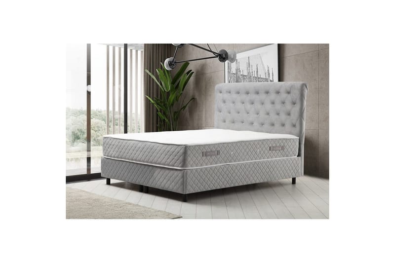 Lamoon Seng Pakke Ramme Seng 140x200 cm - Grå - Møbler - Senge - Komplet sengepakke